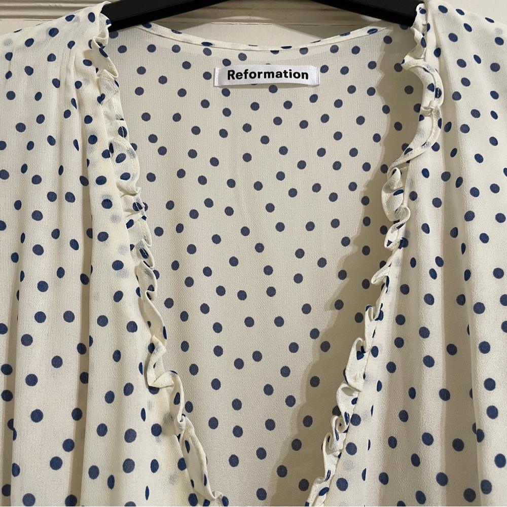 NWT Reformation Tanna wrap dress - Picture 3 of 9